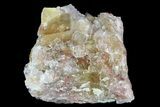 Bargain, Yellow Cubic Fluorite/Quartz Crystal Cluster - Morocco #84249-1